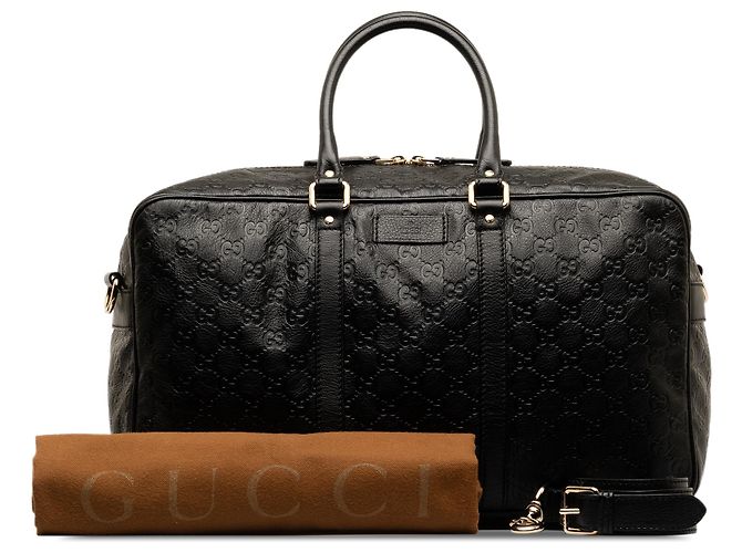 Borsa da viaggio Gucci Guccissima nera Nero - vista 11