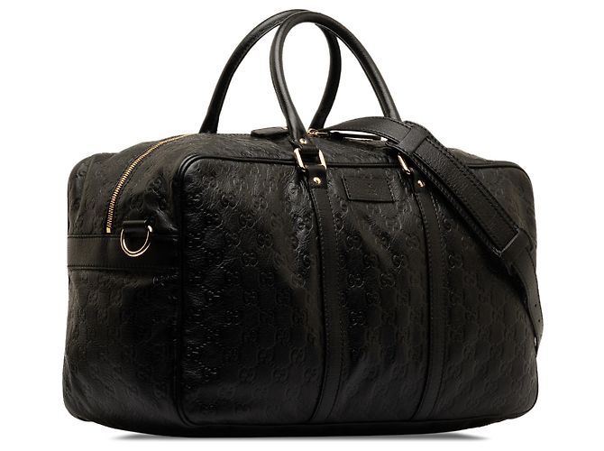 Borsa da viaggio Gucci Guccissima nera Nero - vista 2