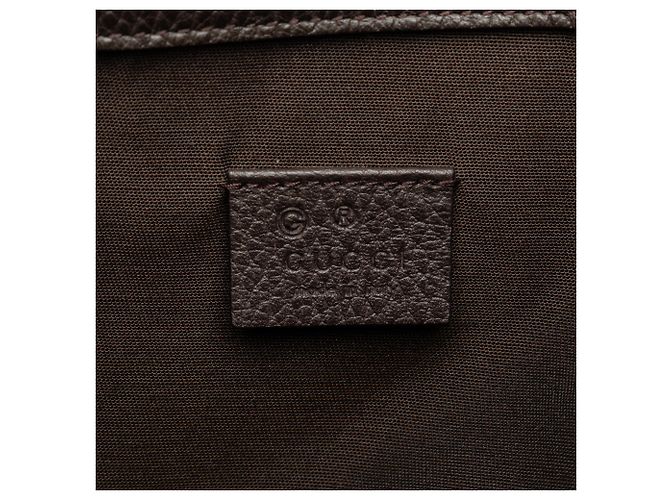 Gucci Brown GG Canvas Drawstring Backpack Beige - view 5