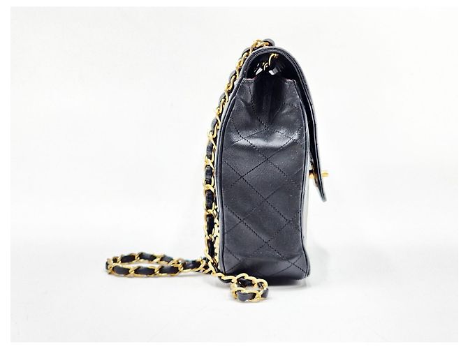Bolsa Clássica Chanel Timeless Envelope Single Flap com 24K de Ouro. Preto - vista 5