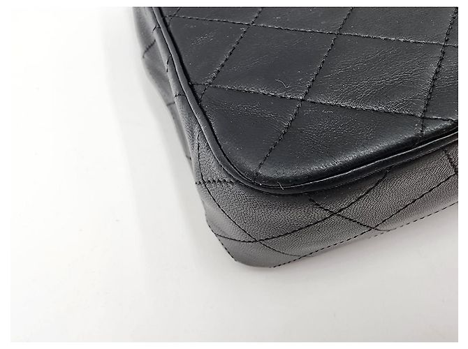 Bolsa Clássica Chanel Timeless Envelope Single Flap com 24K de Ouro. Preto - vista 9