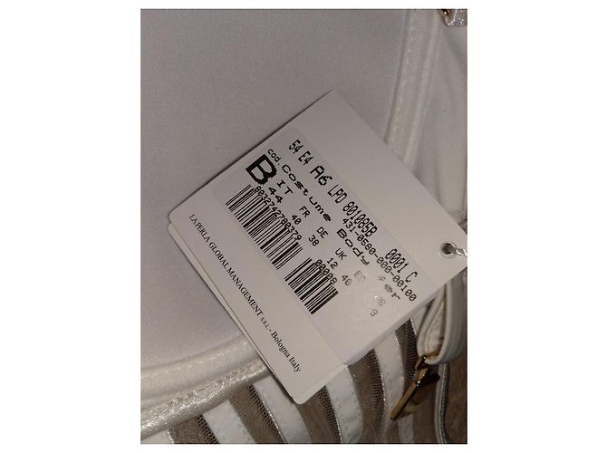 La Perla Die Perle, Größe 40 FR... I 44..DE38.....ES40..US8..UK12, Körbchengröße B, Weiß. - Ansicht 3