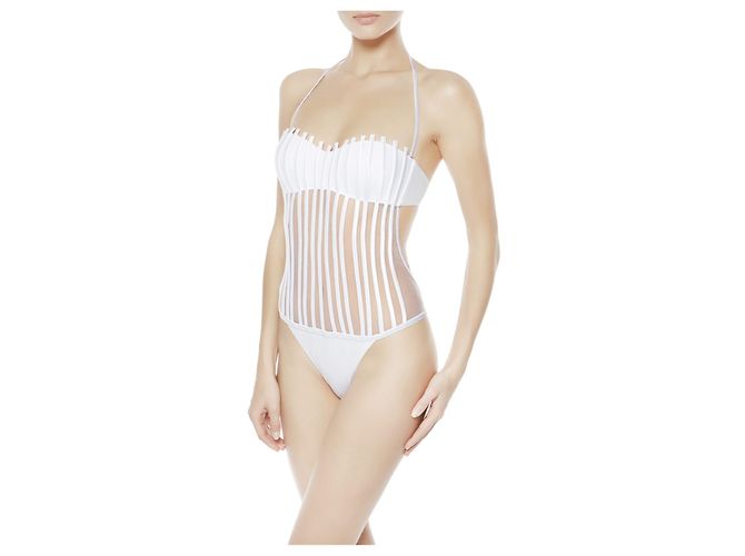La Perla Die Perle, Größe 40 FR... I 44..DE38.....ES40..US8..UK12, Körbchengröße B, Weiß. - Ansicht 4