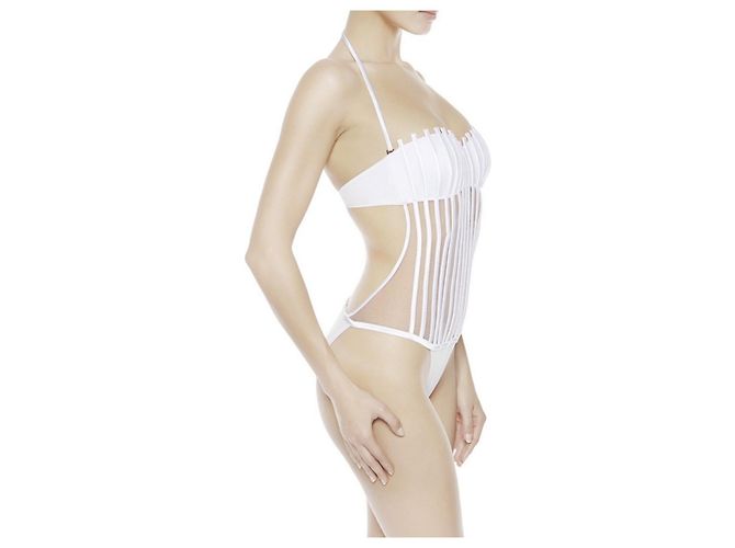 La Perla Die Perle, Größe 40 FR... I 44..DE38.....ES40..US8..UK12, Körbchengröße B, Weiß. - Ansicht 5