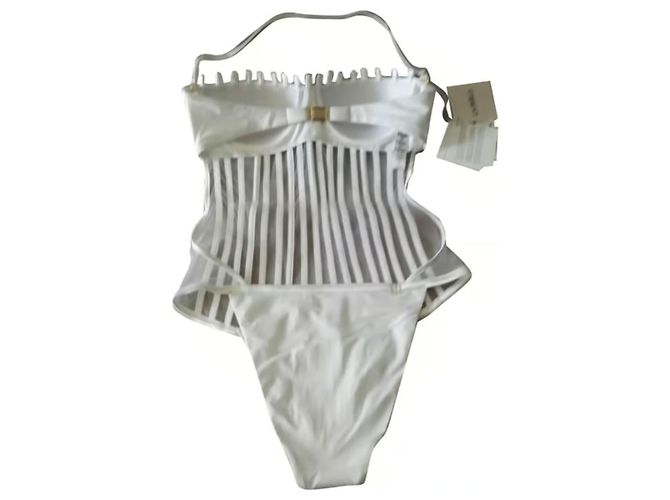 La Perla Die Perle, Größe 40 FR... I 44..DE38.....ES40..US8..UK12, Körbchengröße B, Weiß. - Ansicht 6