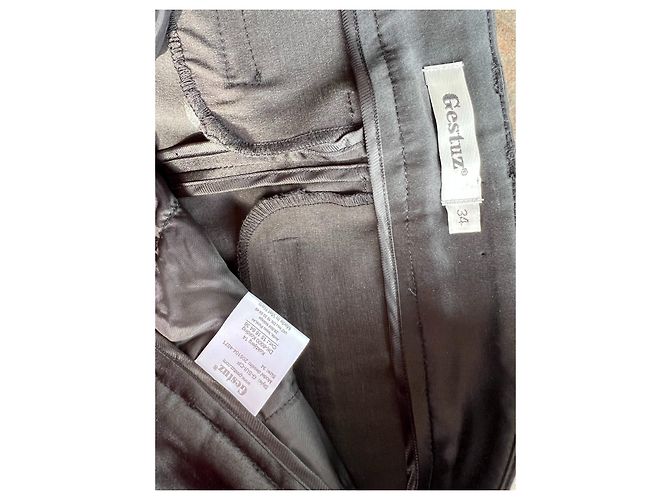 Gestuz Skinny Hose Schwarz - Ansicht 3