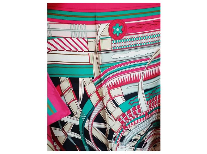 Hermès Seidentuch Quadrat 90 cm Mehrfarben - Ansicht 3