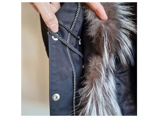 Parka Philipp Plein de algodón negro - vista 4