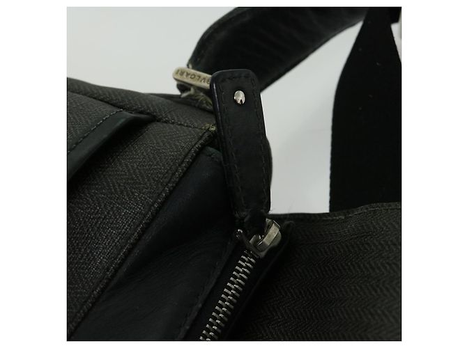 Bulgari BVLGARI Borsa A Spalla Tela PVC Nera Auth bs12281 Nero - vista 18
