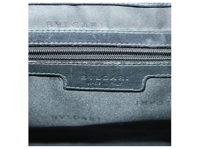 Bulgari BVLGARI Borsa A Spalla Tela PVC Nera Auth bs12281 Nero - vista 19
