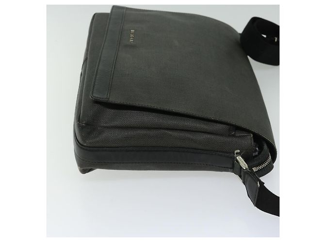 Bulgari BVLGARI Borsa A Spalla Tela PVC Nera Auth bs12281 Nero - vista 3