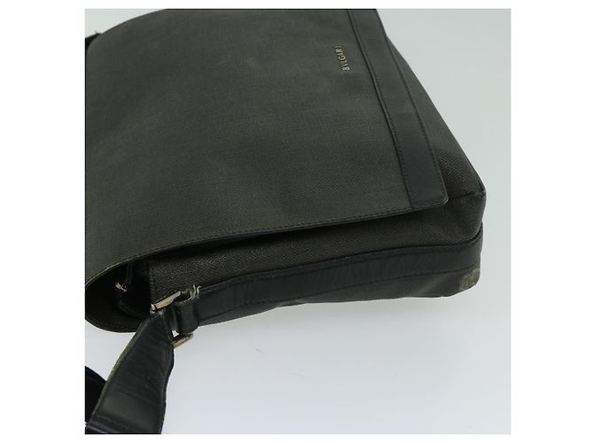 Bulgari BVLGARI Borsa A Spalla Tela PVC Nera Auth bs12281 Nero - vista 4