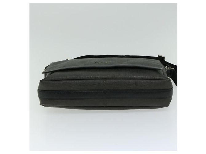 Bulgari BVLGARI Borsa A Spalla Tela PVC Nera Auth bs12281 Nero - vista 5