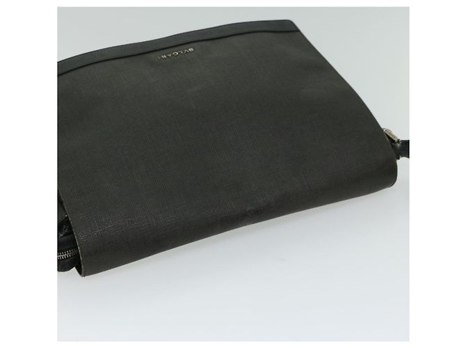 Bulgari BVLGARI Borsa A Spalla Tela PVC Nera Auth bs12281 Nero - vista 6