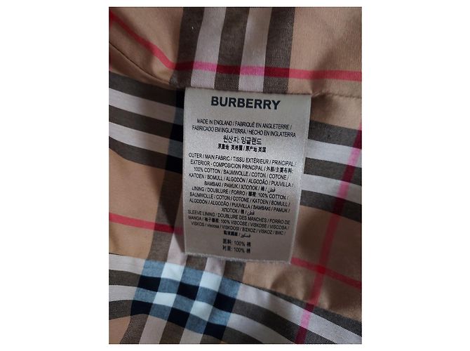 Gabardina Burberry Chelsea Beige de Algodón - vista 4