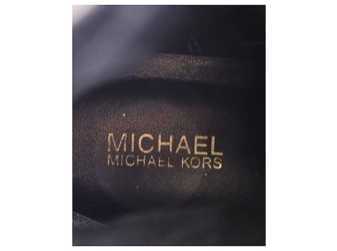 Michael Kors Kincaid Schnürstiefeln aus braunem beschichtetem Canvas - Ansicht 8