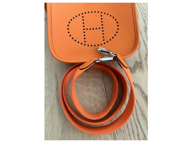 Hermès Evelyne Mini, nuovo Arancione - vista 2