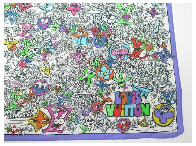 STOLA LOUIS VUITTON MONOGRAMM COMIC MULTICOLOR M78241 130x200CM SEIDENSCHAL SCHAL Mehrfarben - Ansicht 5
