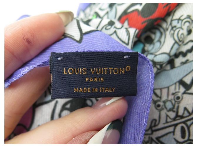 STOLA LOUIS VUITTON MONOGRAMM COMIC MULTICOLOR M78241 130x200CM SEIDENSCHAL SCHAL Mehrfarben - Ansicht 8