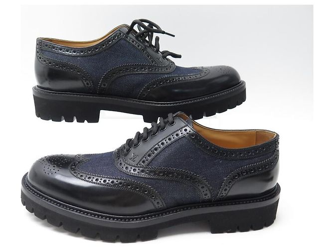 NUOVE SCARPE LOUIS VUITTON DERBBY VOLTAIRE 8.5 42.5 SCARPE IN PELLE - vista 3