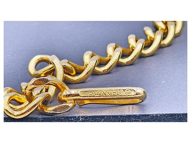 Cambon Chanel Löwenmedaillon-Kettengürtel Gold hardware - Ansicht 6