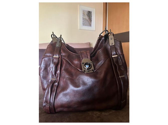 Celine Daoust Borsa tote Celine in pelle marrone - vista 2
