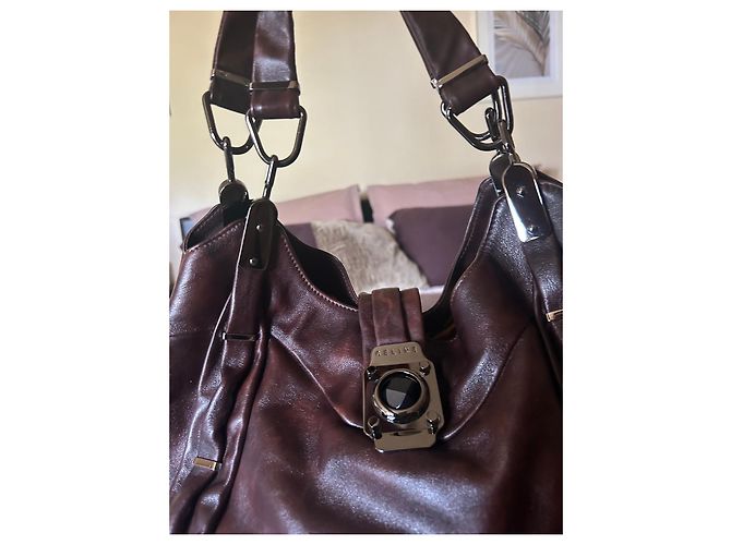 Celine Daoust Borsa tote Celine in pelle marrone - vista 4