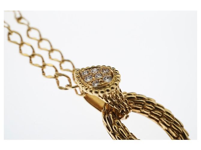 Collar Boucheron Serpent Boheme de oro amarillo de 18 quilates con diamantes. Gold hardware - vista 10
