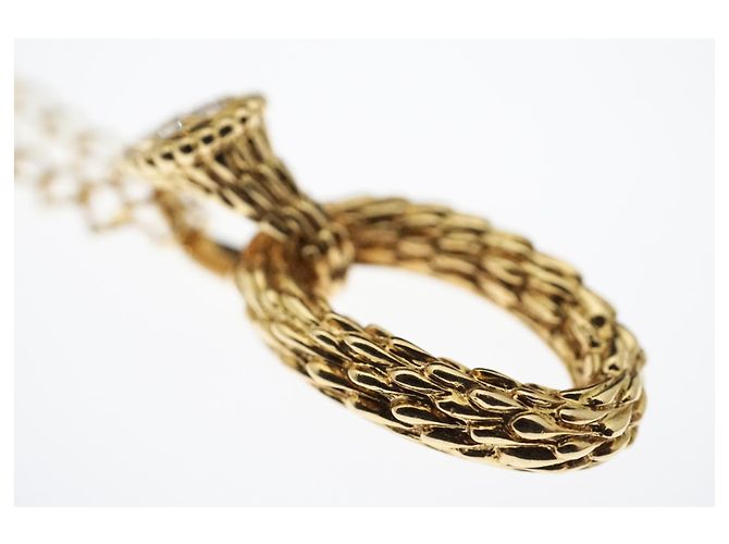 Collar Boucheron Serpent Boheme de oro amarillo de 18 quilates con diamantes. Gold hardware - vista 11
