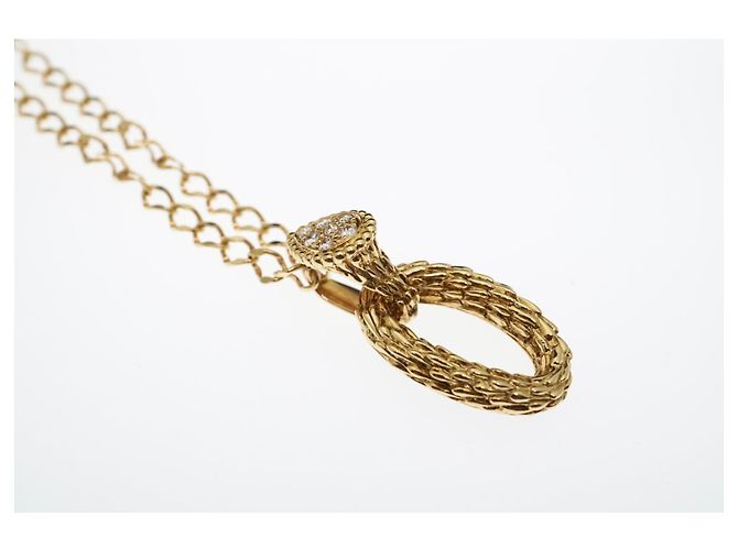 Collar Boucheron Serpent Boheme de oro amarillo de 18 quilates con diamantes. Gold hardware - vista 12