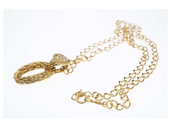 Collar Boucheron Serpent Boheme de oro amarillo de 18 quilates con diamantes. Gold hardware - vista 2