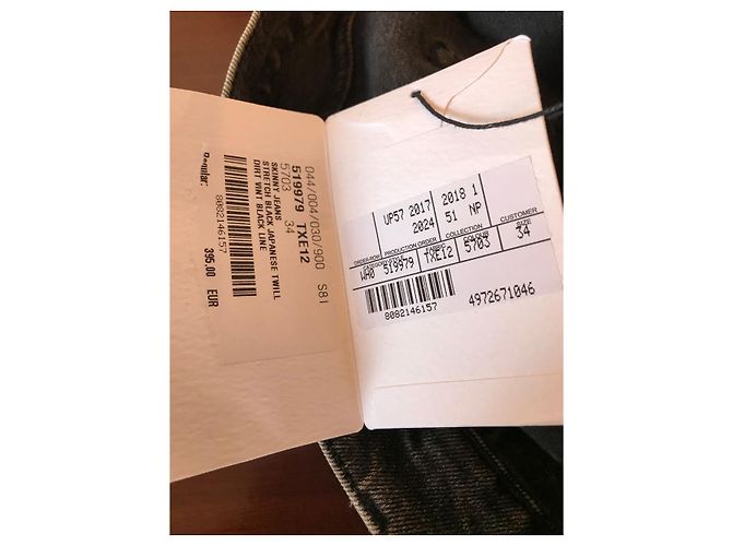 Jeans BALENCIAGA T.US 34 Algodón Gris - vista 5