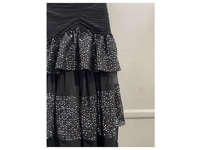 Autre Marque RAISA VANESSA Kleider T.FR 36 Polyester Schwarz - Ansicht 3