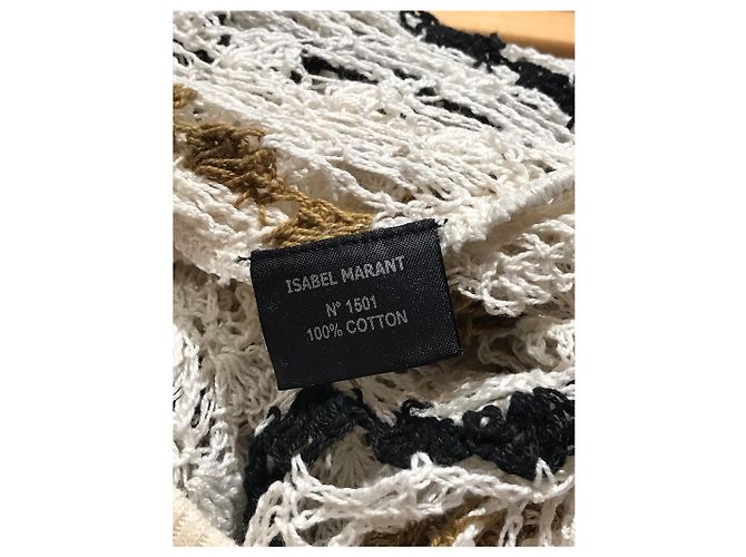 ISABEL MARANT ETOILE Vestidos T.FR 42 Algodón Beige - vista 4