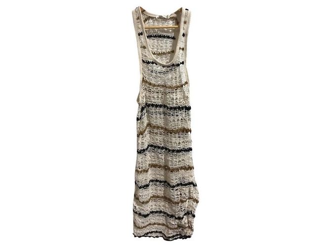 ISABEL MARANT ETOILE Vestidos T.FR 42 Algodón Beige - vista 5
