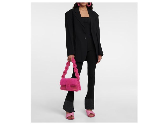 Pantalon JACQUEMUS T.FR 38 Viscose Noir - vue 2