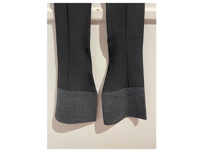 Pantalon JACQUEMUS T.FR 38 Viscose Noir - vue 5