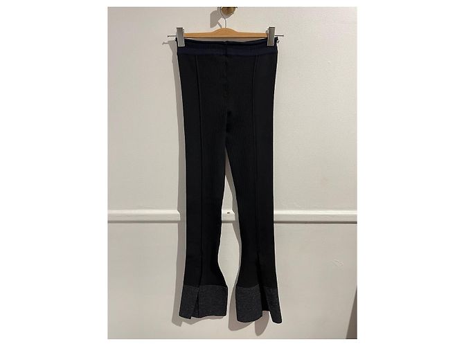 Pantalon JACQUEMUS T.FR 38 Viscose Noir - vue 6