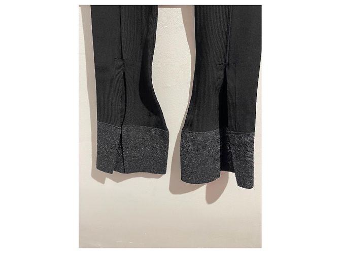 Pantalon JACQUEMUS T.FR 38 Viscose Noir - vue 7