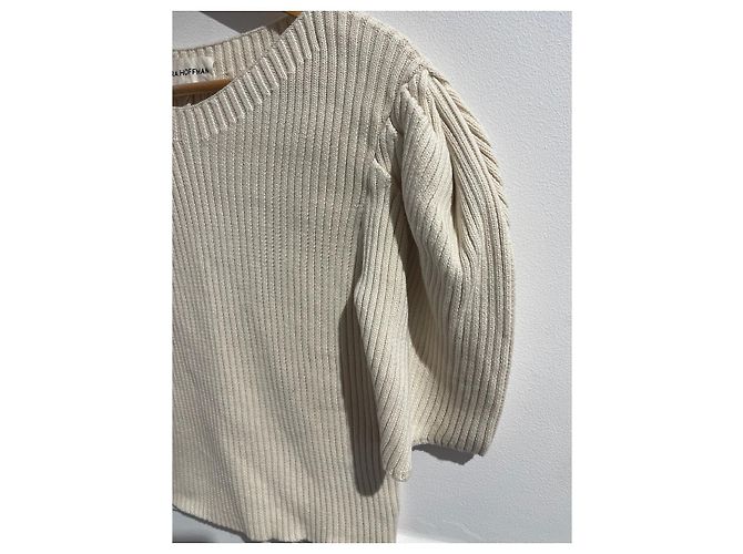 MARA HOFFMAN Strickwaren T.International XS Baumwolle Beige - Ansicht 3