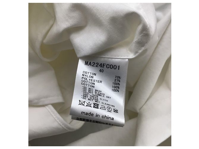 Trench Muveil in cotone ricamato bianco multi floreale - vista 7