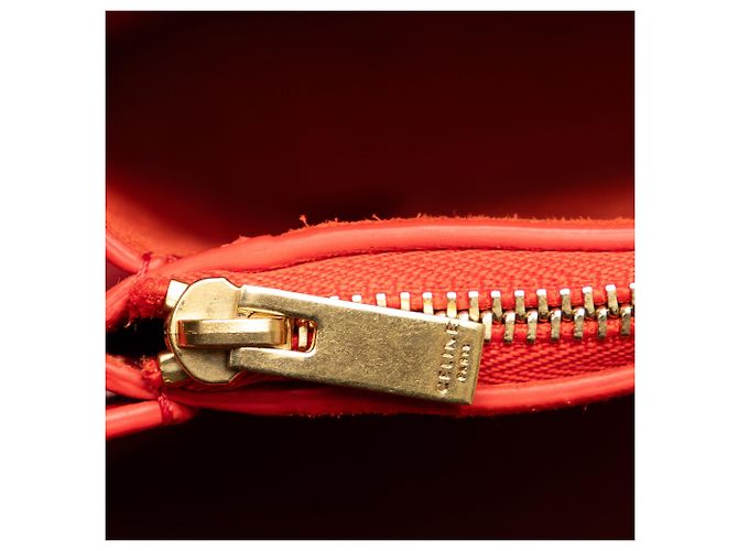 Céline Borsa a tracolla in pelle rossa Celine Blade - vista 10