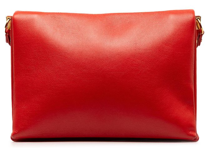 Céline Borsa a tracolla in pelle rossa Celine Blade - vista 3
