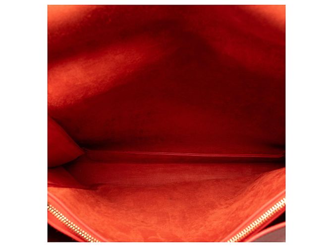 Céline Borsa a tracolla in pelle rossa Celine Blade - vista 5