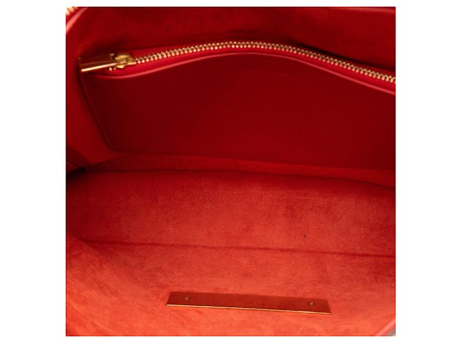 Céline Borsa a tracolla in pelle rossa Celine Blade - vista 6