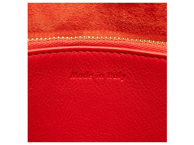 Céline Borsa a tracolla in pelle rossa Celine Blade - vista 8