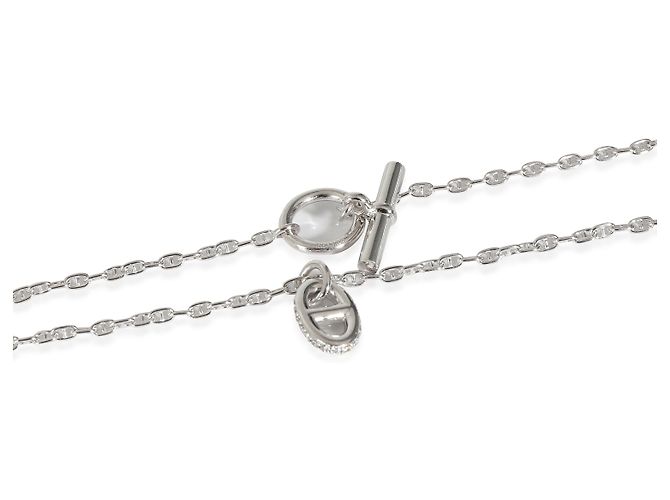 Pendente Hermès Farandole in 18K oro bianco 0.45 ctw - vista 2