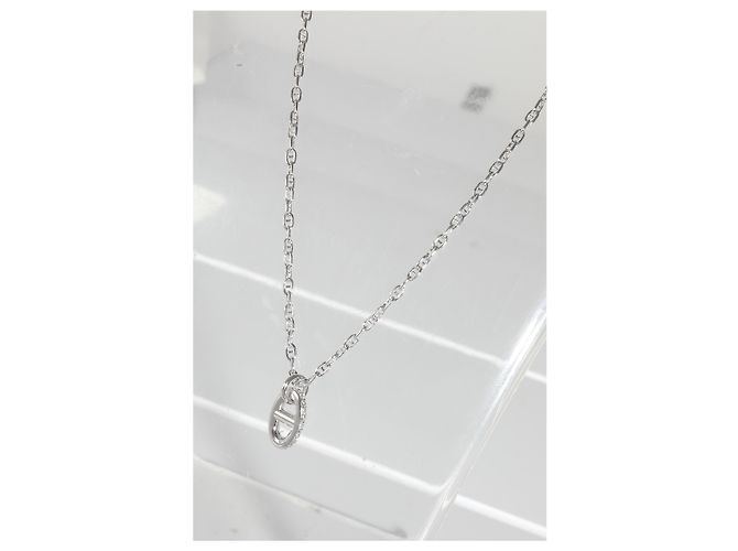 Pendente Hermès Farandole in 18K oro bianco 0.45 ctw - vista 5