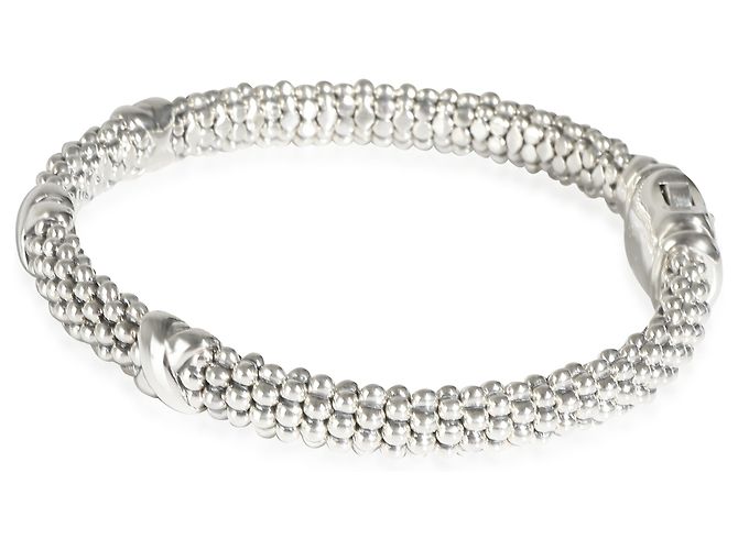 Caviale di Lagos 3 Bracciale Stazione X in argento sterling - vista 3