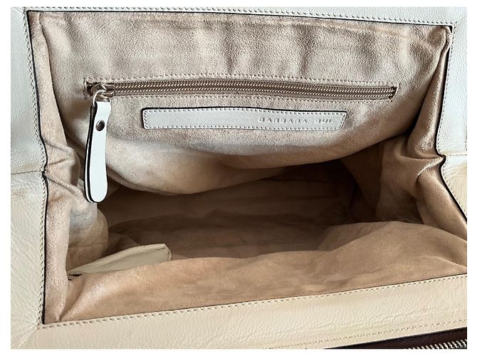 Borsa Barbara Bui in pelle marrone e crema Crudo - vista 3